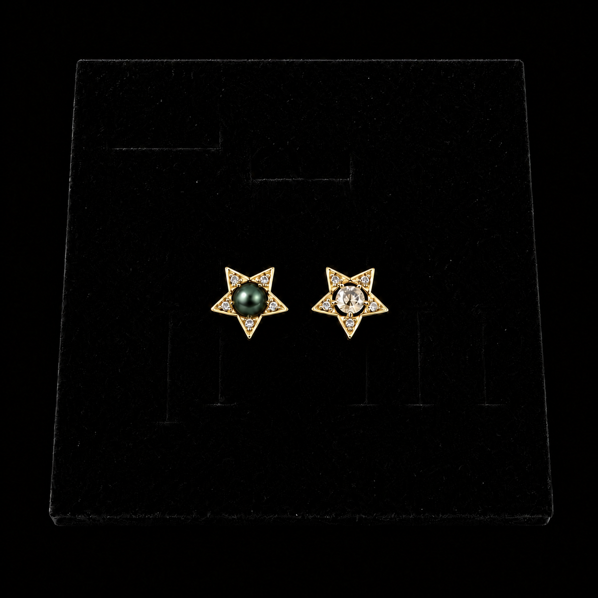 Gold Wish Upon a Pearl Stud Earrings