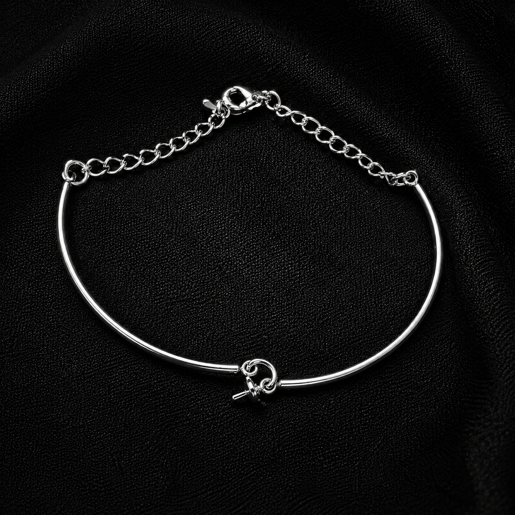 Single Pearl Bracelet Bangle