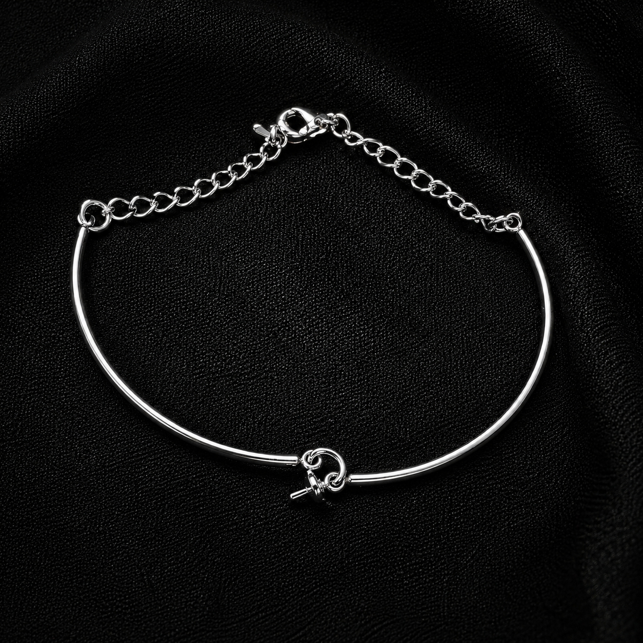 Single Pearl Bracelet Bangle
