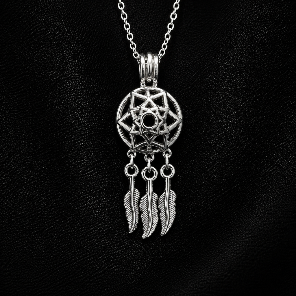 Dream Catcher Pendant Pearl Cage