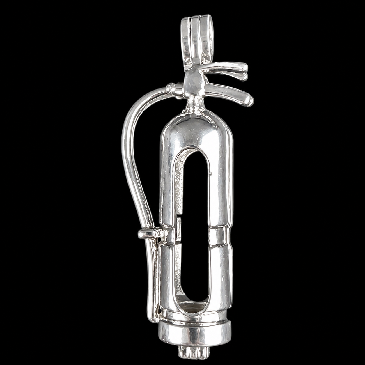 Fire Extinguisher Pendant Pearl Cage