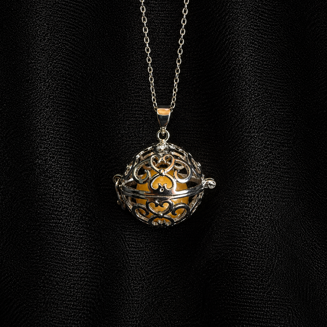 Edison Filigree Pearl Pendant Cage