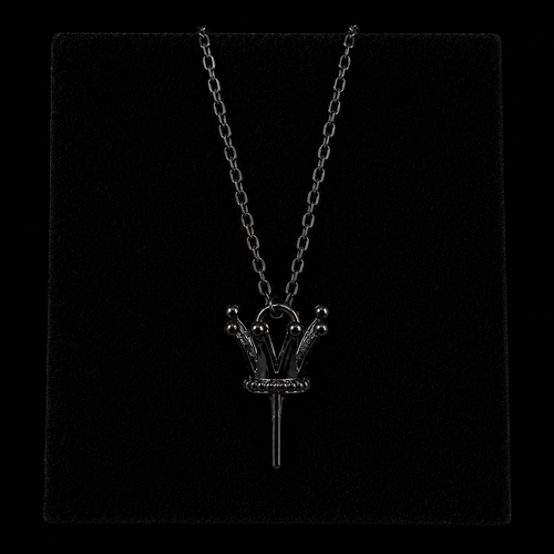 Black Crown Drop Pendant