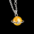 Drop with Simple Sparkle Ring Pendant