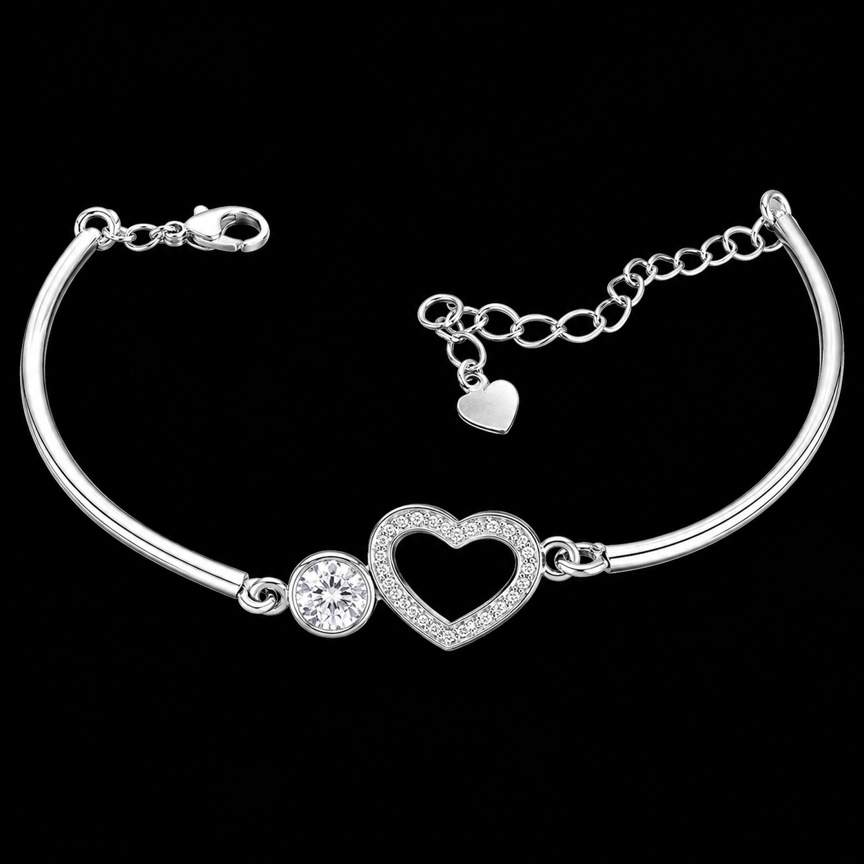 Sweetheart Pearl Bracelet Bangle