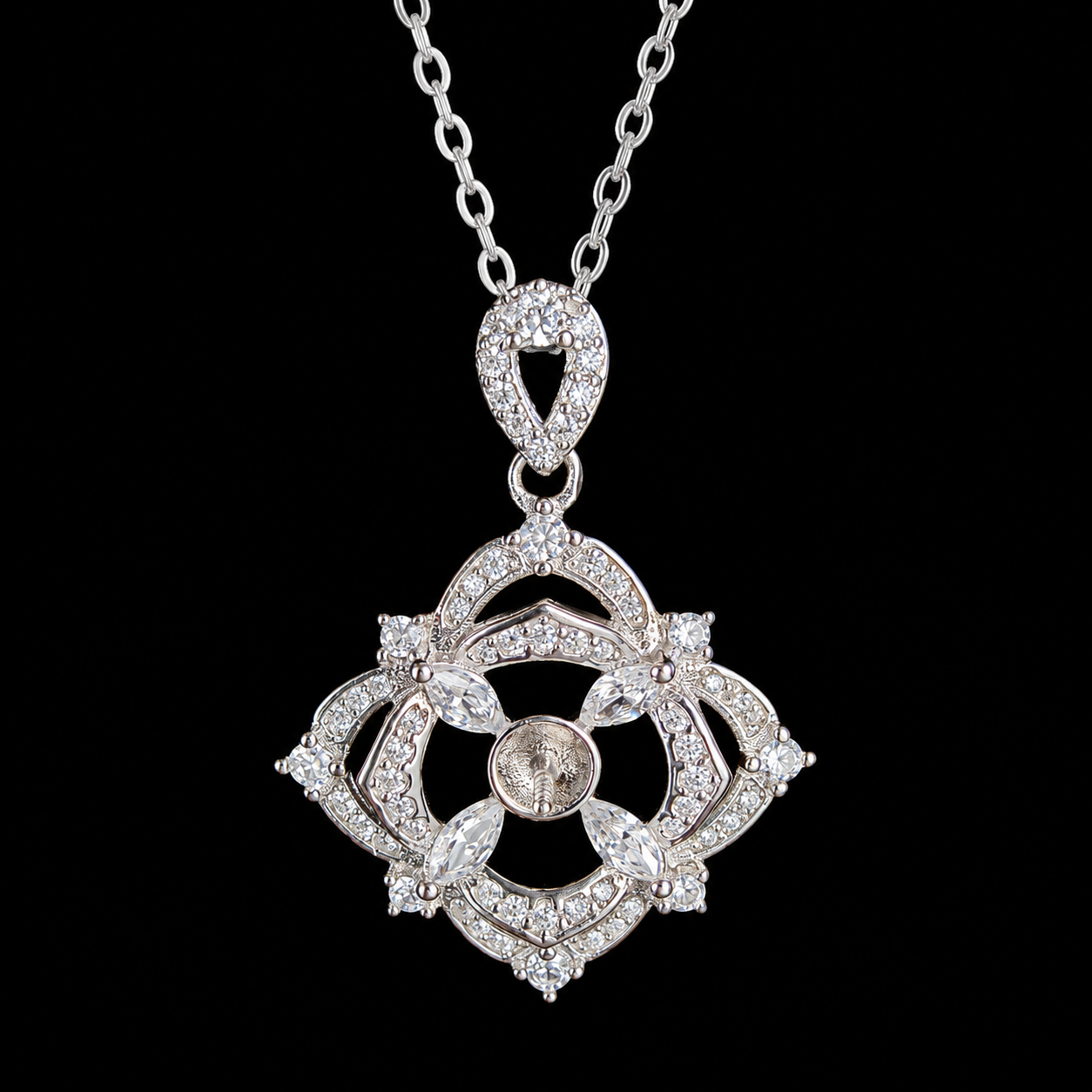 Diamond Style Sparkle Pendant