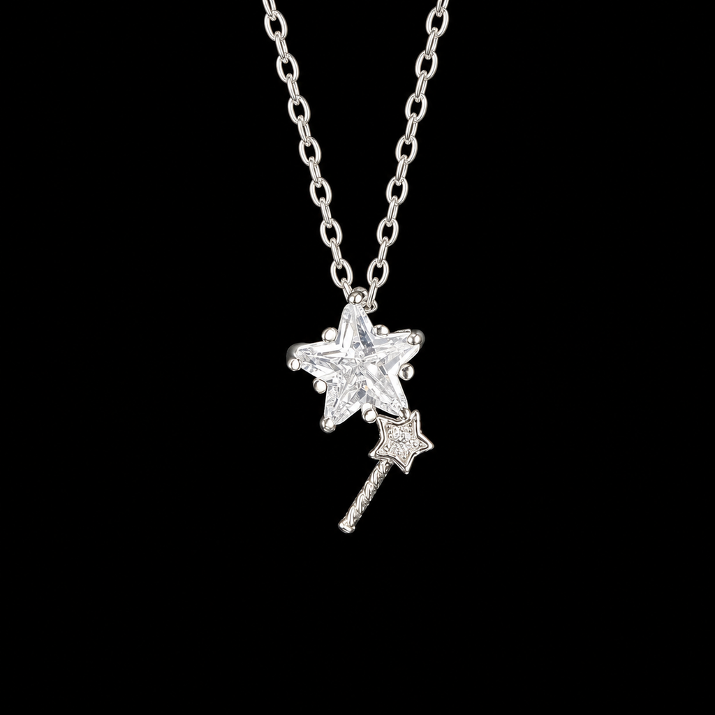 Sparkly Star Drop Pendant