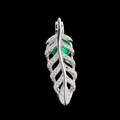 Feather Pendant Pearl Cage
