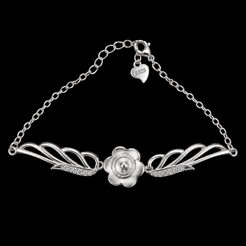 Angel Wing Pearl Bracelet