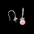 Simple Drop Sparkle Fish Hook Earrings