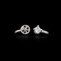 Single Sparkle Simple Ring