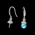 Dainty Spark Pearl Earrings