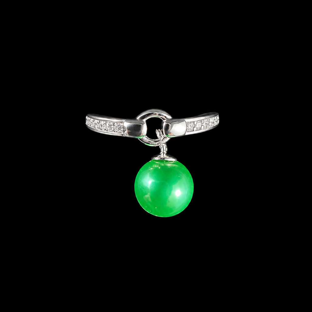 Small Hoop Dangle Drop Ring
