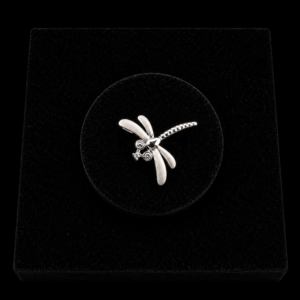 Dragonfly Duo Pearl Pendant