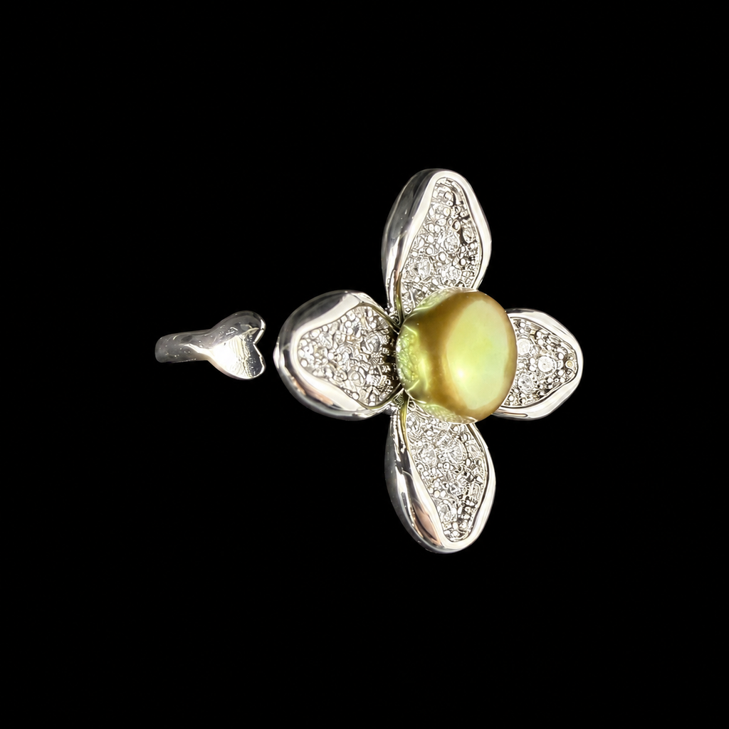 Sparkle Flower Edison Ring