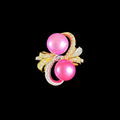 Golden Flutter Pearl Ring