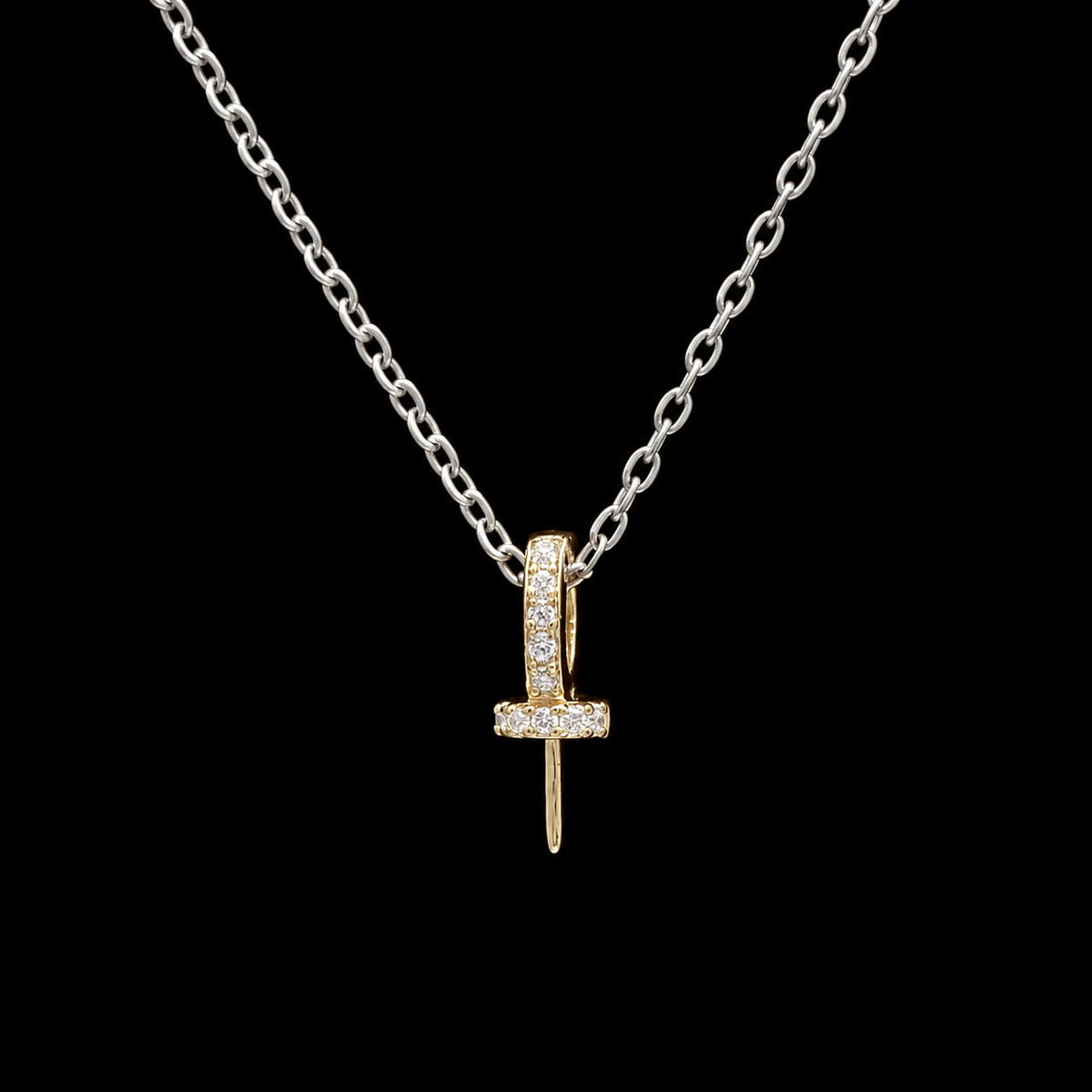 Gold Brilliant Pearl Pendant