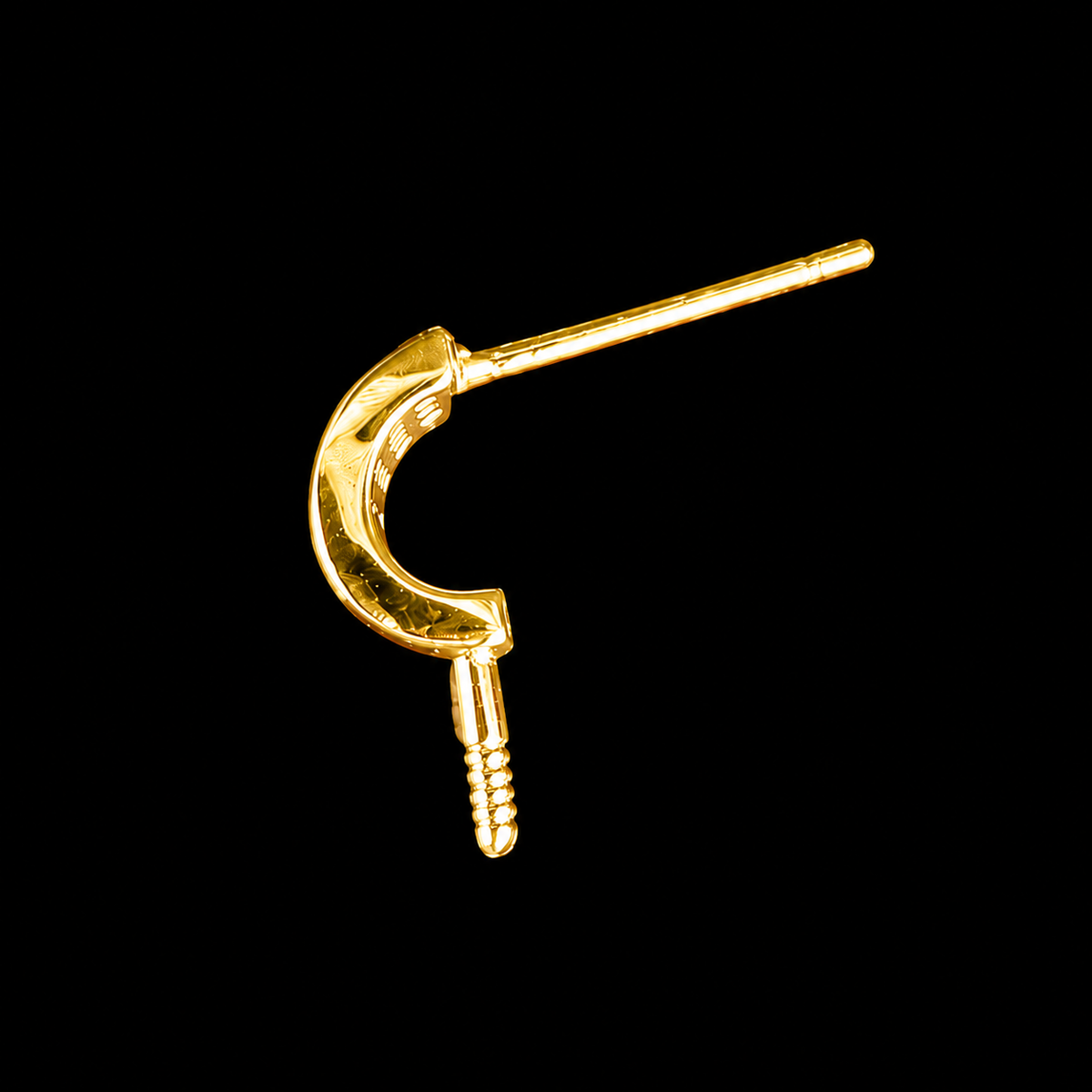 Gold Brilliant Pavé Pearl Stud Earrings
