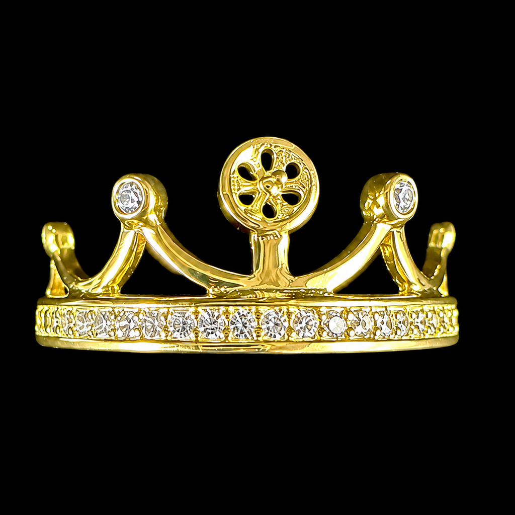 Gold Radiant Royal Pearl Ring