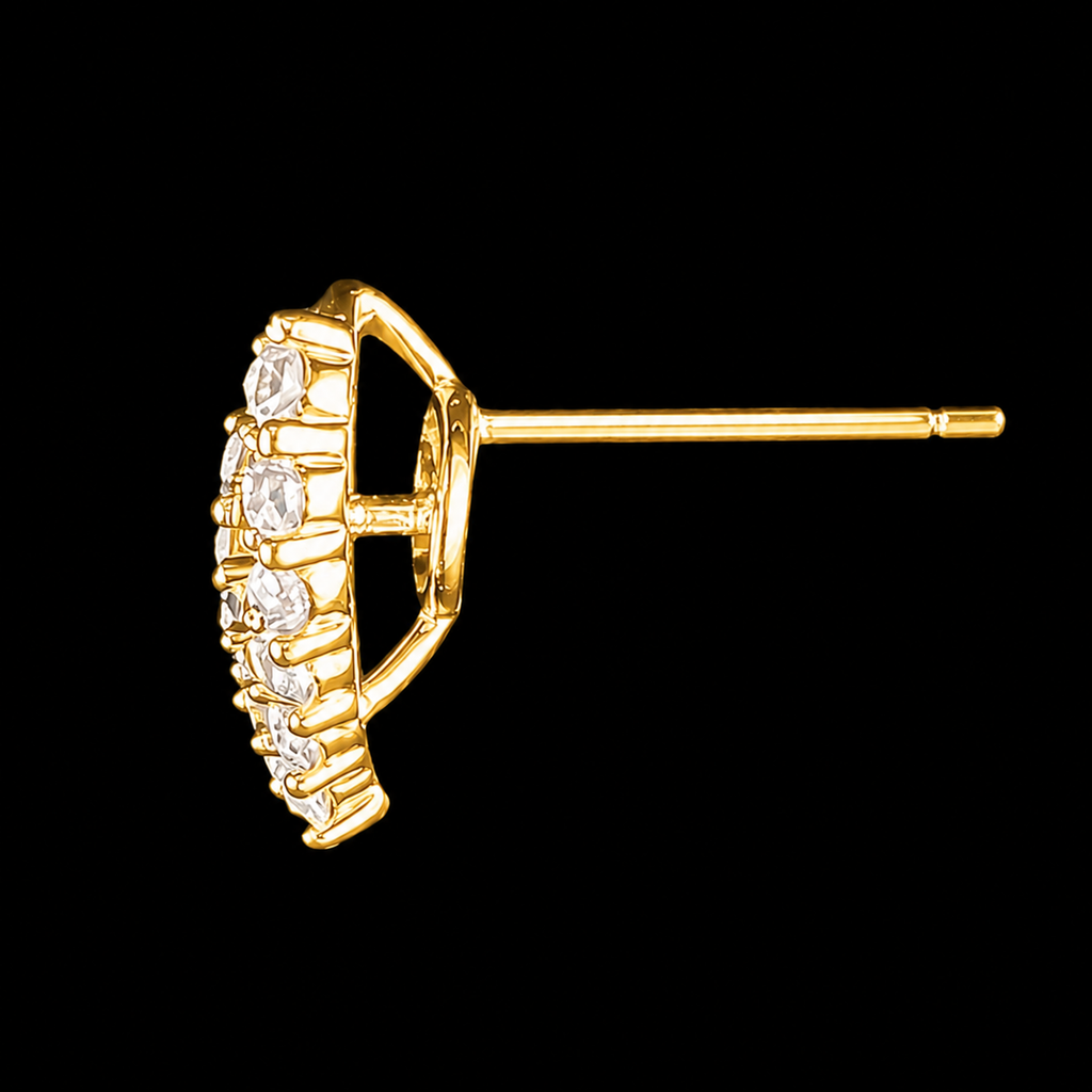 Gold Love Glow Pearl Earrings