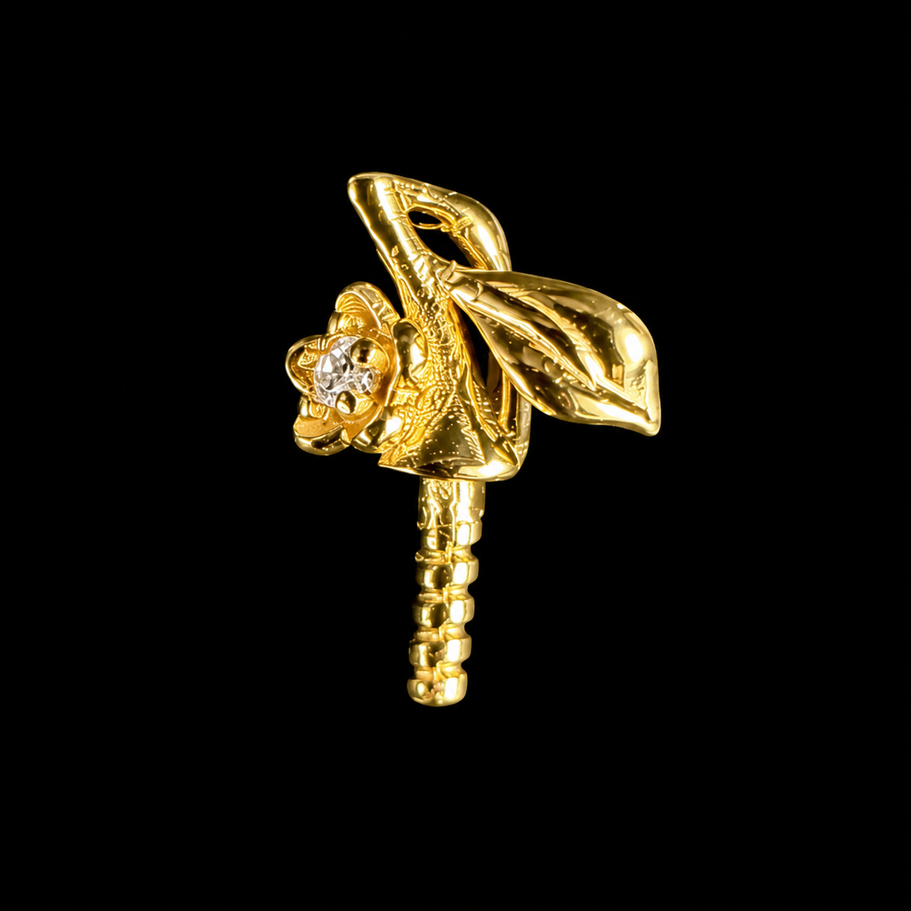 Gold Orchard Pearl Pendant