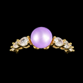 Gold Polished Spark Pearl Ring