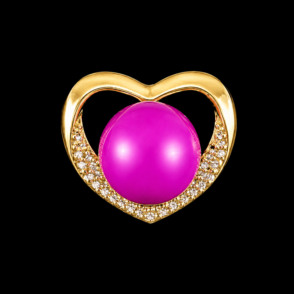 Gold Heart Sparkle Earrings