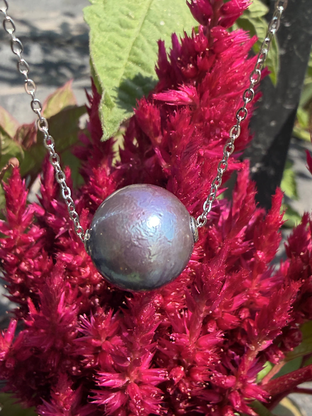 Sterling Silver Suspended Edison Pendant