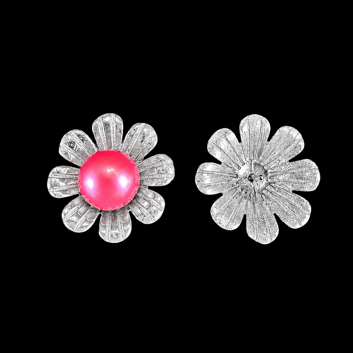 Silver Pearl Blossom Pendant