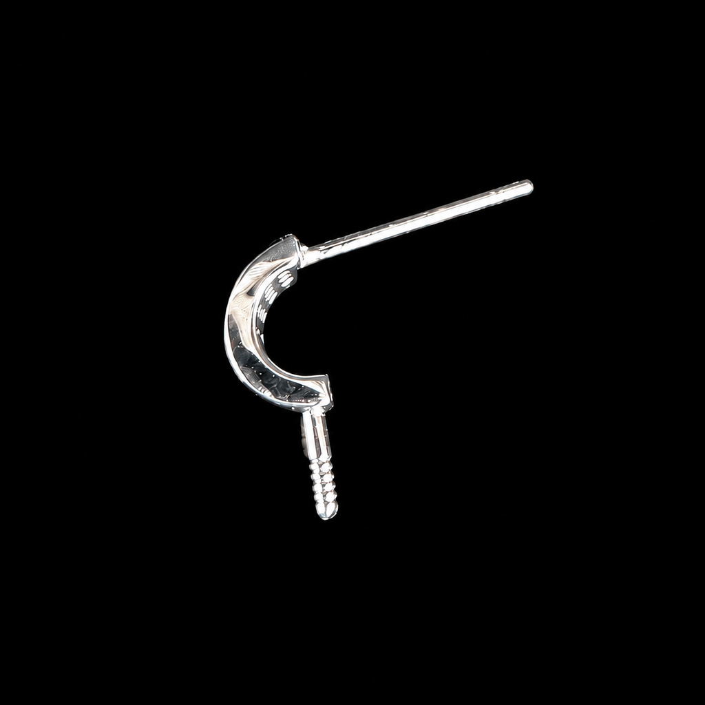 Silver Brilliant Pavé Pearl Stud Earrings