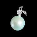 Silver Orchard Pearl Pendant