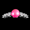 White Gold Polished Spark Pearl Ring