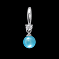 Silver Glimmer Hook Pearl Earrings