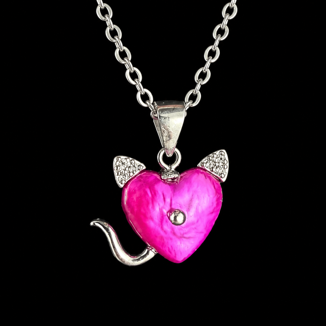 Kitty Cat Drop Pendant